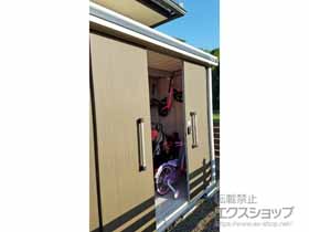 の物置・屋外倉庫 エルモ 一般型 2570×1170×2121（LMD-2511） LMD-2511-DW 施工例