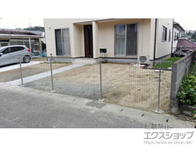 のフェンス・柵 イーネットフェンス1F型 自由柱タイプ 施工例