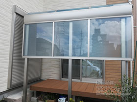 のテラス屋根 ヴェクターテラス R型 テラスタイプ 単体 積雪〜20cm対応 施工例