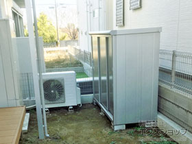 の物置・屋外倉庫 ESE-1807E-SS エスモ 一般型 1797×750×1501 施工例