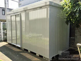 イナバの物置・収納・屋外倉庫 ネクスタ大型 一般型 4420×1790×2375 NXN-81H-MG 施工例