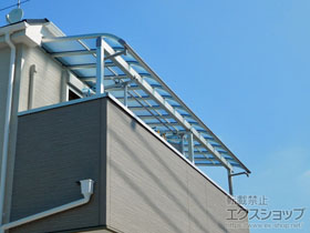 のバルコニー・ベランダ屋根 ヴェクターテラス R型 1500 屋根タイプ 連棟 積雪〜50cm対応 施工例