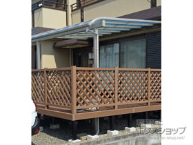 のテラス屋根 ヴェクターテラス R型 テラスタイプ 単体 積雪〜20cm対応 施工例