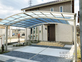 のカーポート レイナツインポートグラン 積雪〜20cm対応 施工例