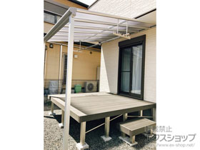 のテラス屋根 ヴェクターテラス F型 テラスタイプ 単体 積雪〜20cm対応 施工例