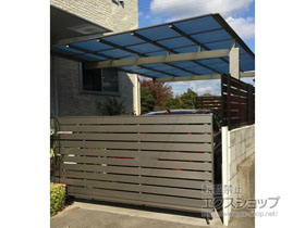 のカーポート ニューマイリッシュ 逆勾配 前下がり 積雪〜20cm対応 施工例