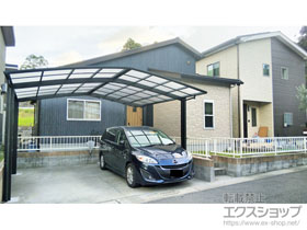 のフェンス・柵 ミエッタフェンス 防犯たて格子タイプ 自由柱 施工例