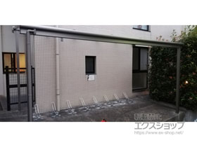 のテラス屋根 スピーネ F型 テラスタイプ 単体 はね出し納まり 積雪〜20cm対応 施工例