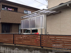 のフェンス・柵 モクアルフェンス 横板タイプ 自由柱タイプ 施工例