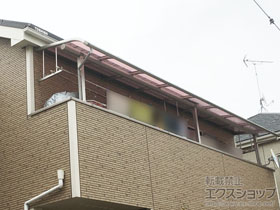 のバルコニー・ベランダ屋根 プレシオステラス R型 屋根タイプ 多連結 積雪〜20cm対応 施工例