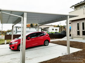 のカーポート エフルージュ ツイン50 積雪〜50cm対応 施工例