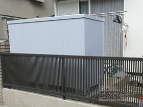 の物置・屋外倉庫 シンプリー 一般型 1940×755×1303 MJX-197C-P-AB 施工例