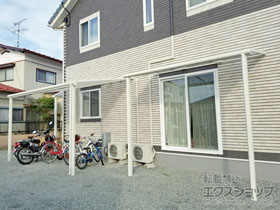 のテラス屋根 ヴェクターテラス F型 テラスタイプ 単体 積雪〜20cm対応 施工例