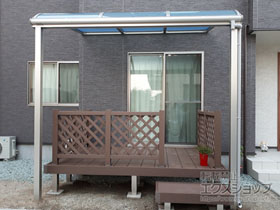 のテラス屋根 ヴェクターテラス R型 テラスタイプ 単体 積雪〜20cm対応 施工例