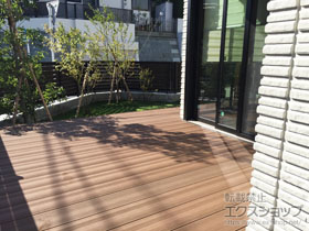 のウッドデッキ 樹ら楽ステージ 木彫 施工例