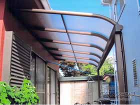 のテラス屋根 ヴェクターテラス R型 テラスタイプ 単体 積雪〜20cm対応 施工例