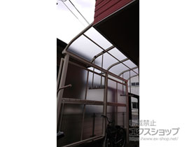 のテラス屋根 ヴェクターテラス Ｒ型 テラスタイプ 単体 積雪〜20cm対応 施工例