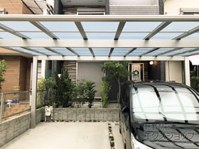 のカーポート エフルージュ ツイン 積雪〜20cm対応 施工例