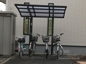 のサイクルポート・駐輪場 プレシオスポート ミニ 積雪〜20cm対応 施工例