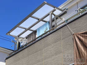 のバルコニー・ベランダ屋根 スピーネ F型 屋根タイプ 単体 積雪〜20cm対応 施工例