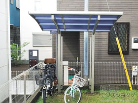 のサイクルポート・駐輪場 プレシオスポート ミニ 積雪〜20cm対応 施工例