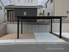 のカーポート エフルージュ ツイン 積雪〜20cm対応 施工例