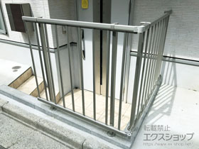 のフェンス・柵 ミエッタフェンス 防犯たて格子 自由柱施工 施工例