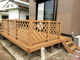 のウッドデッキ リウッドデッキ 200 *異形納まり 施工例