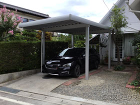 のカーポート G-1 積雪〜100cm対応 角柱4本柱仕様 施工例