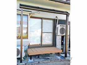 のテラス屋根 プレシオステラス R型 テラスタイプ 単体 積雪〜20cm対応 施工例