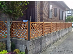 のフェンス・柵 ステイウッドフェンスM1型 間仕切りタイプ〈2〉 施工例