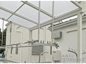 のテラス屋根 ヴェクターテラス F型 テラスタイプ 単体 積雪〜20cm対応 施工例