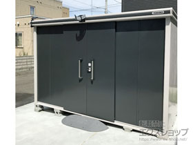 の物置・屋外倉庫 エルモ 積雪型 3620×2220×2358（LMDS-3622H） LMDS-3622H-SM 施工例