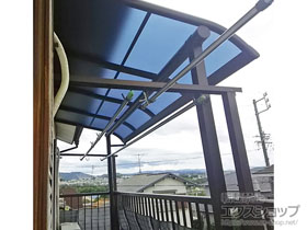 のバルコニー・ベランダ屋根 プレシオステラス R型 屋根タイプ 単体 積雪〜20cm対応 施工例