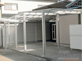 のカーポート エフルージュ ツイン 積雪〜20cm対応 施工例