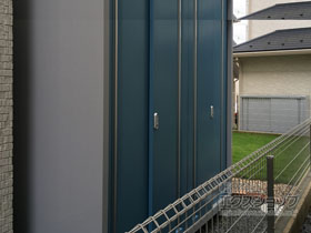 の物置・屋外倉庫 シンプリー 一般型 1940×905×1903 MJX-199E-AB 施工例