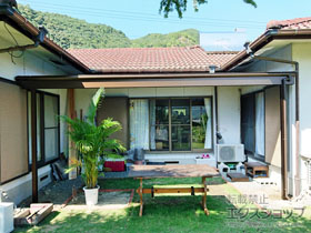 のテラス屋根 ヴェクターテラス F型 テラスタイプ 単体 積雪〜20cm対応 施工例