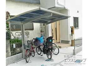 YKKAPのサイクルポート・自転車置き場 プレシオスポート 積雪～20cm対応 施工例
