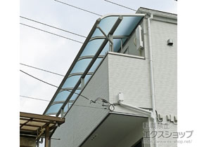 のバルコニー・ベランダ屋根 ヴェクターテラス R型 屋根タイプ 連棟 積雪〜20cm対応 施工例