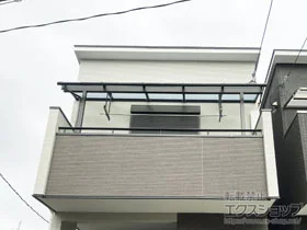 YKKAPのバルコニー屋根 ヴェクターテラス R型 屋根タイプ 単体 積雪～20cm対応 施工例