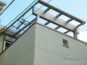 のバルコニー・ベランダ屋根 ヴェクターテラス F型 1500 屋根タイプ 単体 積雪〜50cm対応 施工例