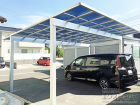 のカーポート エフルージュ ツイン 積雪〜20cm対応/梁延長 施工例