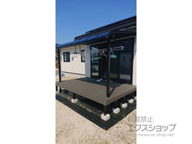 のテラス屋根 ヴェクターテラス R型 テラスタイプ 単体 積雪〜20cm対応 施工例