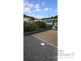 のフェンス・柵 ミエッタフェンス 防犯たて格子タイプ 自由柱施工 施工例