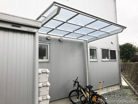 のサイクルポート・駐輪場 ネスカFミニ (フラットスタイル) 積雪〜20cm対応 施工例