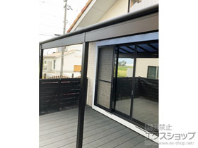 のテラス屋根 ヴェクターテラス F型 3000 テラスタイプ 連棟 積雪〜100cm対応 施工例