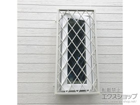 アルミ面格子 ヒシクロスの施工例一覧 ホワイト 面格子 窓格子ならエクスショップ