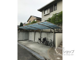 のカーポート レイナポートグラン 縦連棟　積雪〜20cm対応 施工例