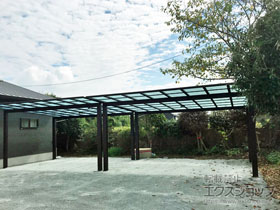 のカーポート エフルージュ ツイン 積雪〜20cm対応 施工例