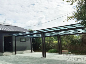 のカーポート エフルージュ ツイン 積雪〜20cm対応 施工例